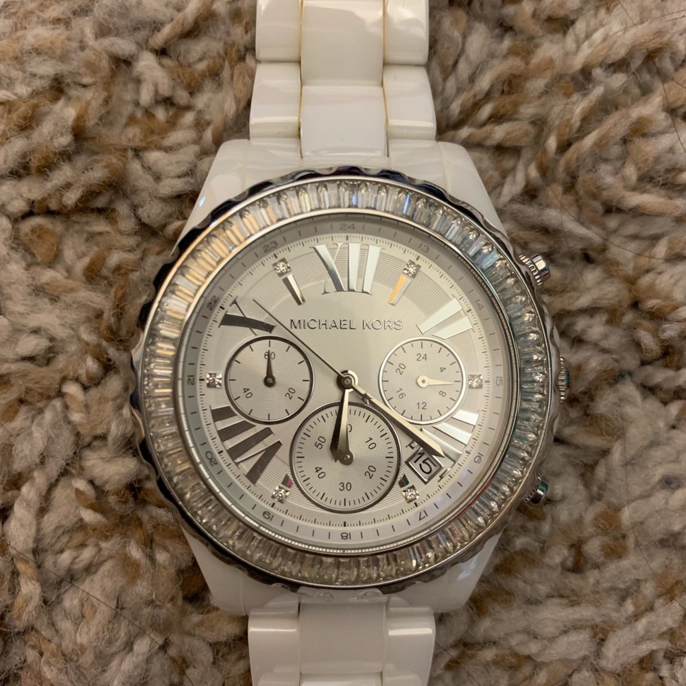 White Michael Kors watch